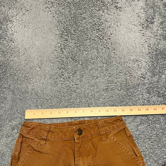Carhartt Pants Kids Youth 8 Tan Light Brown Workwear Carpenter - Picture 6 of 7